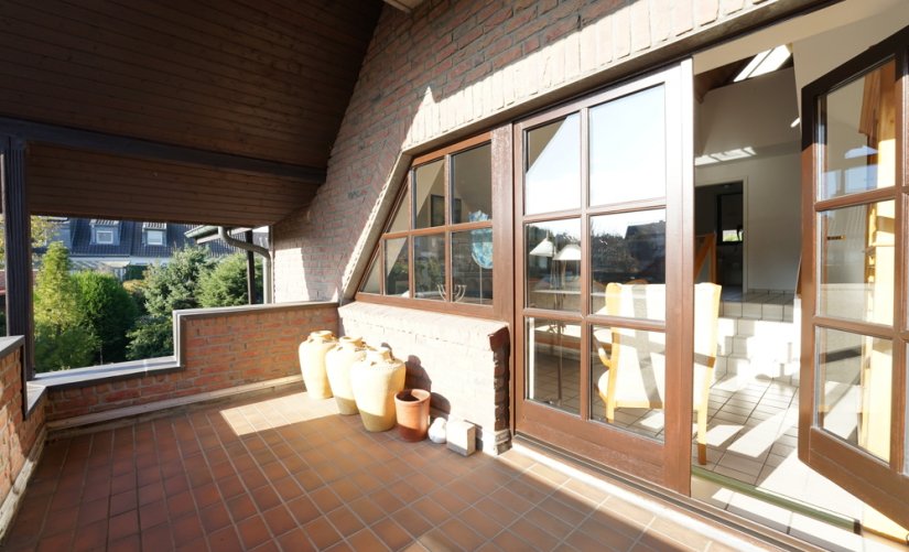 schöner Sonnenbalkon