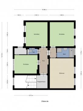 Haus 3 Erstes Obergeschoss